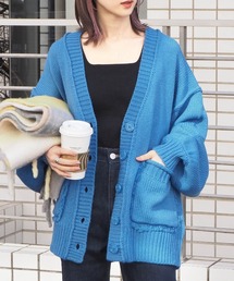 【選べる2デザイン】フリンジ使いVネックカーディガン