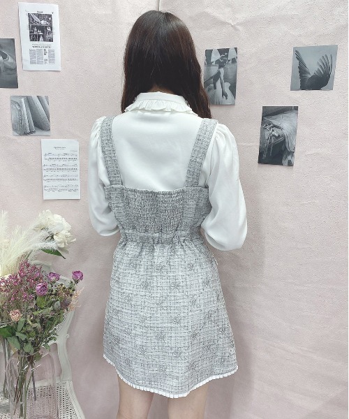 Swankiss（スワンキス）の「TS SK stitching O/P（ワンピース・レディース・グレー/ピンク/ブラック・FREE）」の13枚目の写真