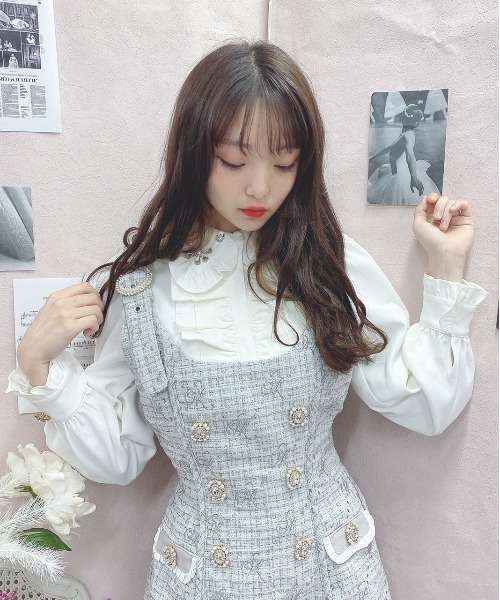 Swankiss（スワンキス）の「TS SK stitching O/P（ワンピース・レディース・グレー/ピンク/ブラック・FREE）」の14枚目の写真