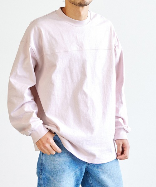 coca（coca）（コカ）の「＼＼新色登場／／メンズ 10sフットボールロンTee（Tシャツ/カットソー・メンズ・ホワイト/ブラック/カーキ/ピンク・L/M）」の4枚目の写真