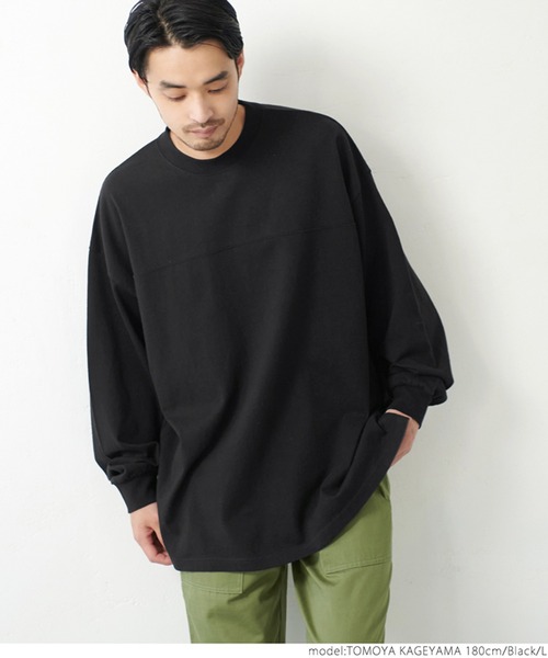 coca（coca）（コカ）の「＼＼新色登場／／メンズ 10sフットボールロンTee（Tシャツ/カットソー・メンズ・ホワイト/ブラック/カーキ/ピンク・L/M）」の12枚目の写真