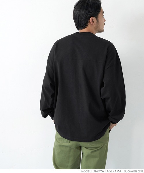 coca（coca）（コカ）の「＼＼新色登場／／メンズ 10sフットボールロンTee（Tシャツ/カットソー・メンズ・ホワイト/ブラック/カーキ/ピンク・L/M）」の13枚目の写真