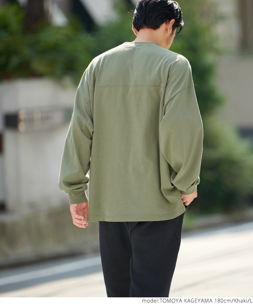 coca（coca）（コカ）の「＼＼新色登場／／メンズ 10sフットボールロンTee（Tシャツ/カットソー・メンズ・ホワイト/ブラック/カーキ/ピンク・L/M）」の19枚目の写真