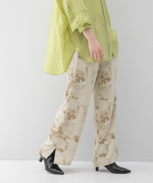 LOWRYS FARM(ローリーズファーム)の「ボカシガライージーパンツ 228654(その他パンツ・レディース・ブラウン/アイボリー・FREE)」の2枚目の写真