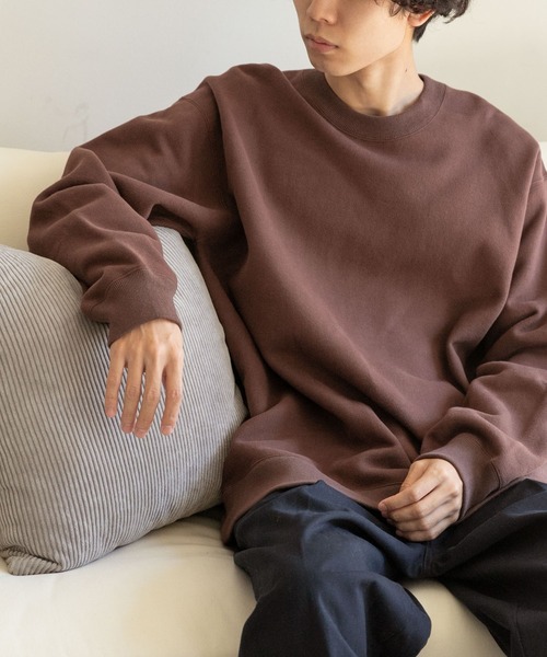 FORK&SPOON（フォークアンドスプーン）の「FORK&SPOON　ミーナクルーネックスウェット（スウェット・メンズ・ホワイト系その他/ブラウン/グリーン系その他・4/5）」の3枚目の写真