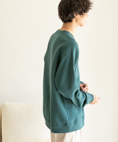 FORK&SPOON（フォークアンドスプーン）の「FORK&SPOON　ミーナクルーネックスウェット（スウェット・メンズ・ホワイト系その他/ブラウン/グリーン系その他・4/5）」の8枚目の写真