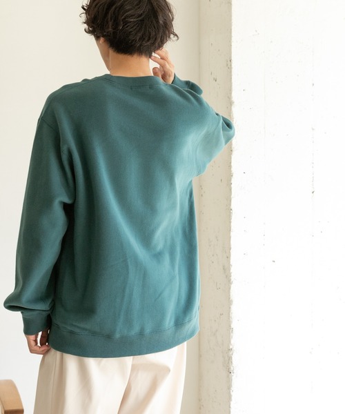 FORK&SPOON（フォークアンドスプーン）の「FORK&SPOON　ミーナクルーネックスウェット（スウェット・メンズ・ホワイト系その他/ブラウン/グリーン系その他・4/5）」の9枚目の写真