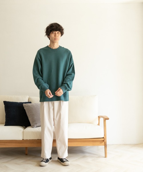 FORK&SPOON（フォークアンドスプーン）の「FORK&SPOON　ミーナクルーネックスウェット（スウェット・メンズ・ホワイト系その他/ブラウン/グリーン系その他・4/5）」の11枚目の写真