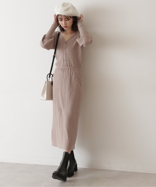 FREE'S MART（フリーズマート）の「◆シャギーベレー（ハンチング/ベレー帽・レディース・ブラック/ホワイト・ﾌﾘ-）」の4枚目の写真