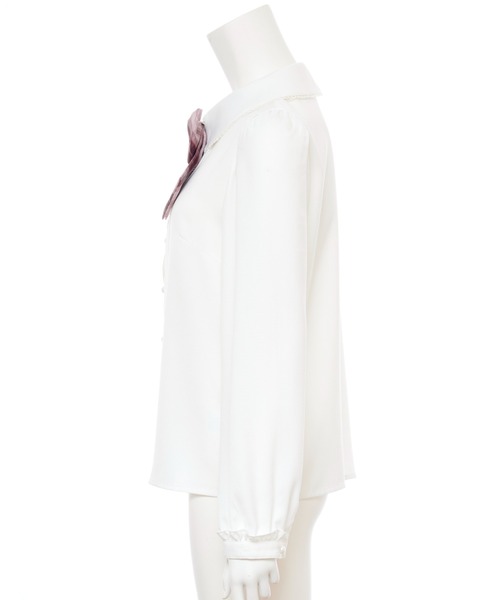 Secret Honey（シークレットハニー）の「リボンタイ付学生風ブラウス（シャツ/ブラウス・レディース・レッド/ピンク/ブルー系その他・MEDIUM）」の10枚目の写真