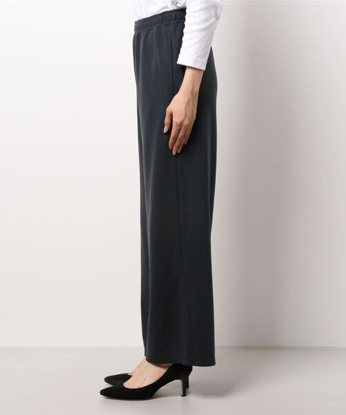 Samansa Mos2 blue(サマンサモスモスブルー)の「カットヘリンボーンジャカードパンツ(その他パンツ・レディース・ベージュ/グレー/チャコール・フリ-)」の4枚目の写真