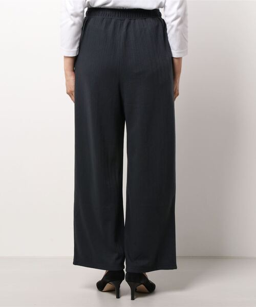 Samansa Mos2 blue(サマンサモスモスブルー)の「カットヘリンボーンジャカードパンツ(その他パンツ・レディース・ベージュ/グレー/チャコール・フリ-)」の5枚目の写真