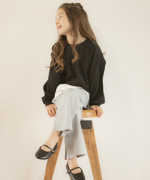 GLOBAL WORK(グローバルワーク)の「【キッズ】ヘビロッTEE/レイヤーチュニック/219157(Tシャツ/カットソー・キッズ・ブラック/カーキ/パープル系その他・110cm/100cm/120cm/130cm/140cm/150cm/160cm)」の17枚目の写真