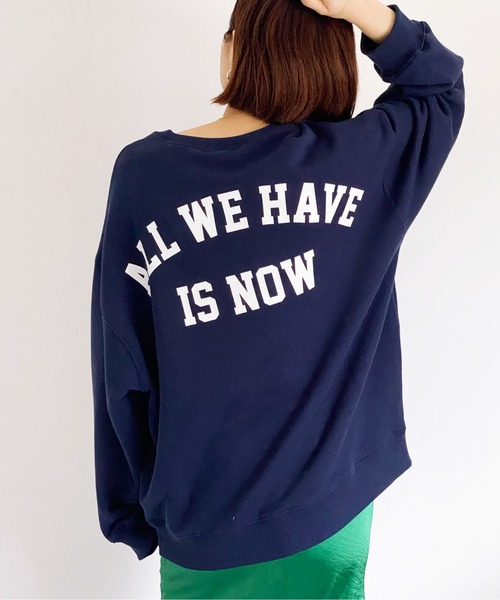 ottilie(オティーリエ)の「バックロゴプリントスウェットPO(スウェット・レディース・グレー/グリーン/ネイビー・FREE)」の3枚目の写真