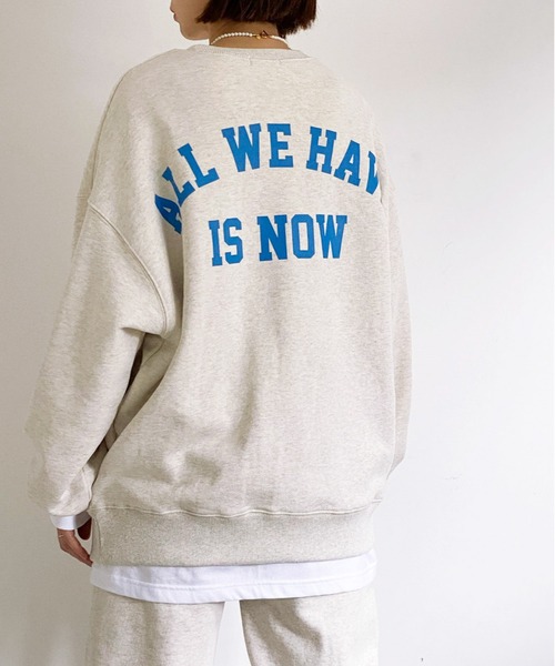 ottilie(オティーリエ)の「バックロゴプリントスウェットPO(スウェット・レディース・グレー/グリーン/ネイビー・FREE)」の2枚目の写真