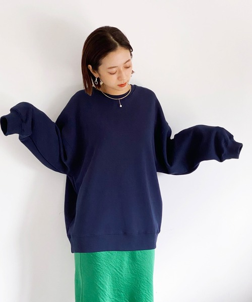 ottilie(オティーリエ)の「バックロゴプリントスウェットPO(スウェット・レディース・グレー/グリーン/ネイビー・FREE)」の11枚目の写真