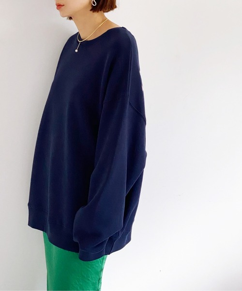 ottilie(オティーリエ)の「バックロゴプリントスウェットPO(スウェット・レディース・グレー/グリーン/ネイビー・FREE)」の13枚目の写真