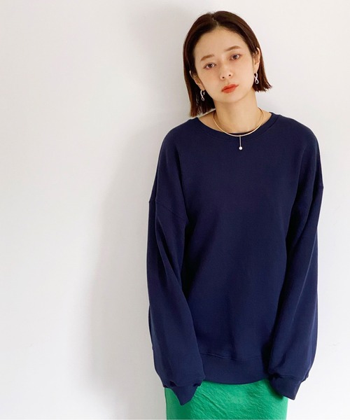 ottilie(オティーリエ)の「バックロゴプリントスウェットPO(スウェット・レディース・グレー/グリーン/ネイビー・FREE)」の9枚目の写真