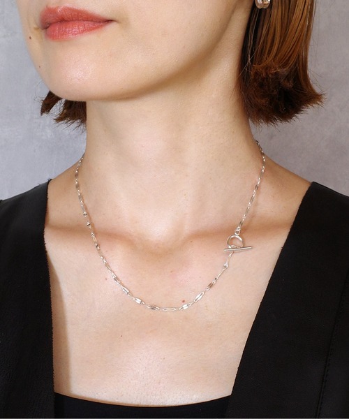 ISOLATION(アイソレーション)の「【ISOLATION / アイソレーション】 Silver925 Petal chain Necklace / ペタルチェーンネックレス(ネックレス・レディース・シルバー・40cm)」の3枚目の写真