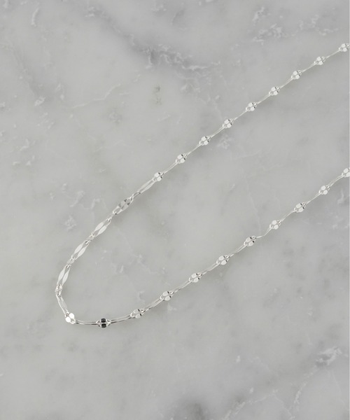 ISOLATION(アイソレーション)の「【ISOLATION / アイソレーション】 Silver925 Petal chain Necklace / ペタルチェーンネックレス(ネックレス・レディース・シルバー・40cm)」の6枚目の写真