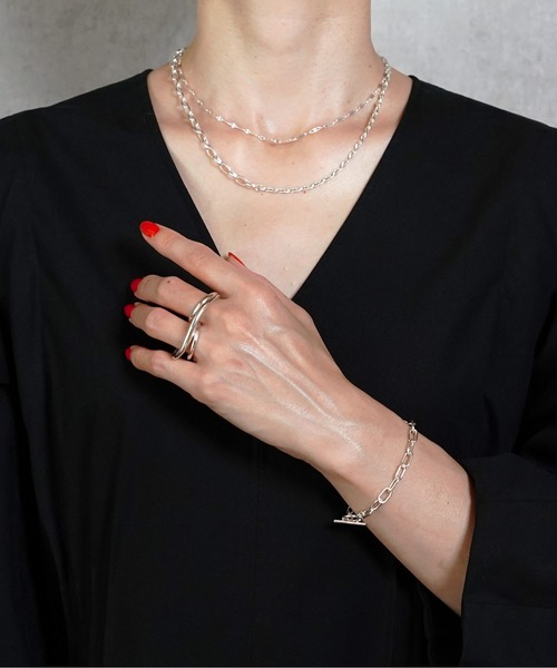 ISOLATION(アイソレーション)の「【ISOLATION / アイソレーション】 Silver925 Petal chain Necklace / ペタルチェーンネックレス(ネックレス・レディース・シルバー・40cm)」の5枚目の写真