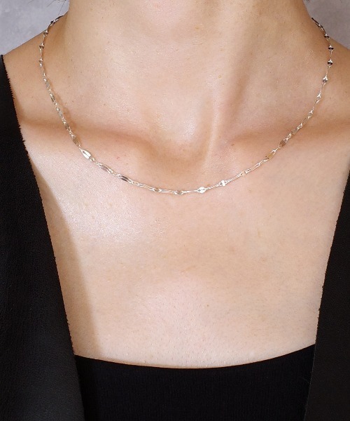 ISOLATION(アイソレーション)の「【ISOLATION / アイソレーション】 Silver925 Petal chain Necklace / ペタルチェーンネックレス(ネックレス・レディース・シルバー・40cm)」の13枚目の写真