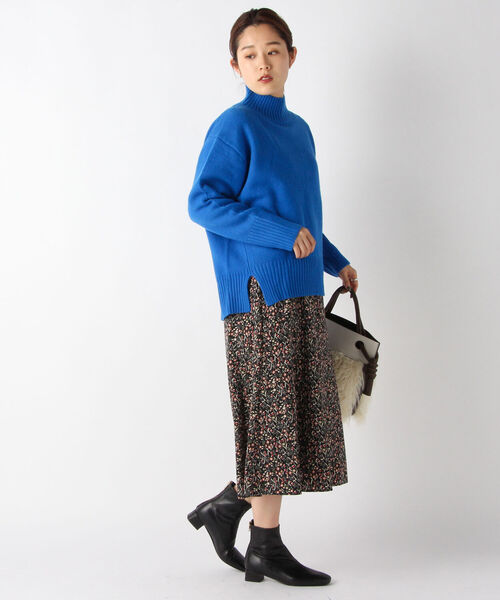 NOLLEY’S(ノーリーズ)の「◇【WEB限定カラーあり】フラワープリントワンピース(ワンピース・レディース・ホワイト系その他5/ブラック系その他3/ブラック系その他4/ベージュ系その他3・38)」の10枚目の写真