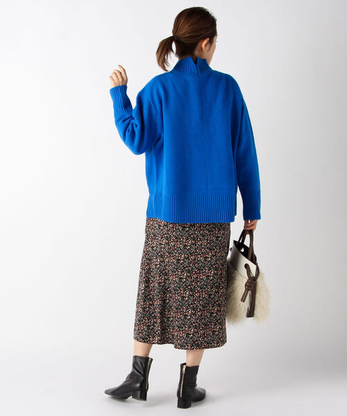NOLLEY’S(ノーリーズ)の「◇【WEB限定カラーあり】フラワープリントワンピース(ワンピース・レディース・ホワイト系その他5/ブラック系その他3/ブラック系その他4/ベージュ系その他3・38)」の11枚目の写真