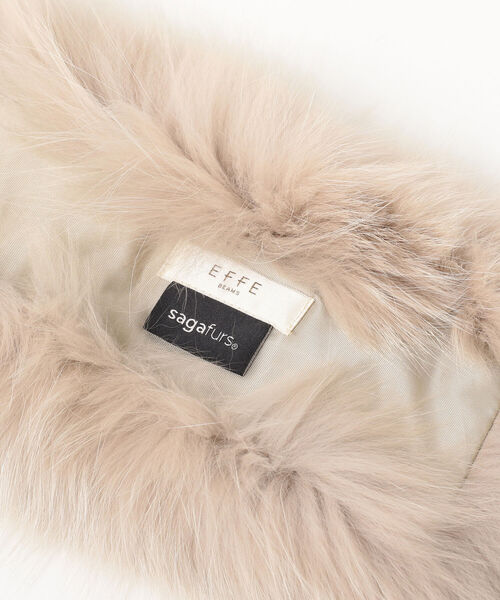 EFFE BEAMS(エッフェビームス)の「EFFE BEAMS / シャドーフォックス ティペット(ストール/ショール・レディース・ライトグレー/ベージュ・ONE SIZE)」の8枚目の写真