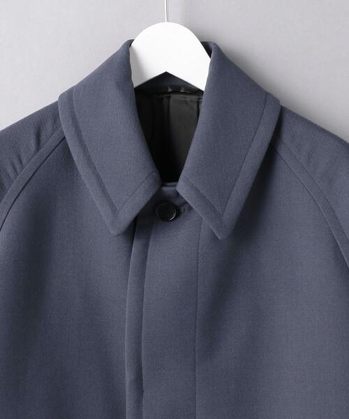 Camoshita(カモシタ)の「<Camoshita(カモシタ)> バルカラー コート(ステンカラーコート・メンズ・グレー/ダークブラウン・48/50/46)」の4枚目の写真