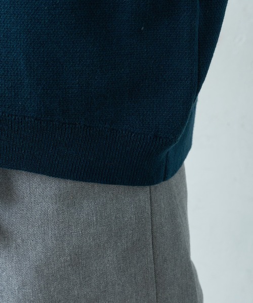 Lui's（ルイス）の「new noble柄ジャガード ビッグニット（ニット/セーター・メンズ・ブラック/グリーン・FREE）」の13枚目の写真