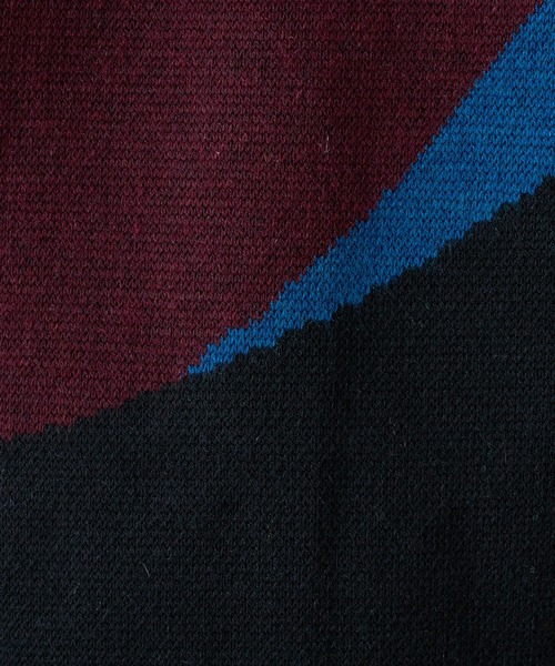 Lui's（ルイス）の「new noble柄ジャガード ビッグニット（ニット/セーター・メンズ・ブラック/グリーン・FREE）」の16枚目の写真