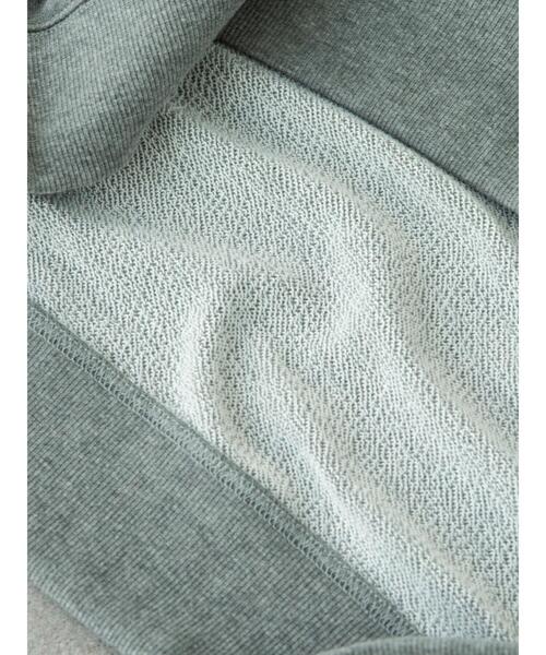 SEVENDAYS=SUNDAY（セブンデイズサンデイ）の「フロッキープリント裏毛スウェットB　＊（スウェット・レディース・ネイビー/杢グレー/アイボリー・L/M/S）」の19枚目の写真