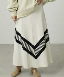 CREOLME | (CREOLME)ライン入りフレアスカート(スカート)