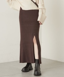 Chico（チコ）の「ニットスリットロングスカート（スカート・レディース）」