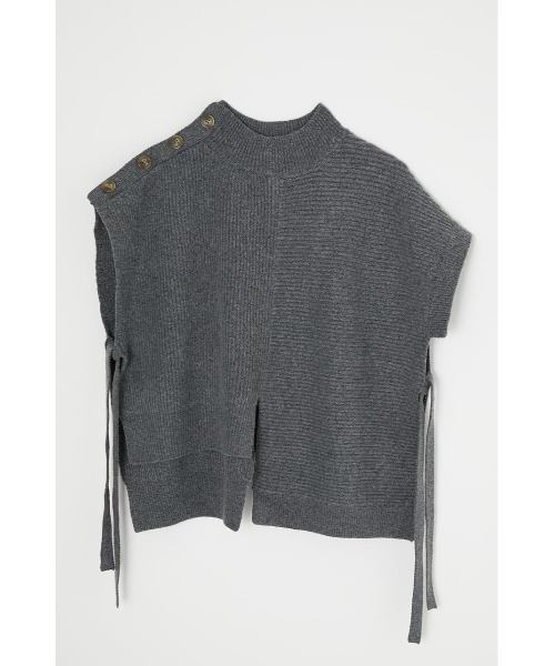 MOUSSY(マウジー)の「USEFUL KNIT ベスト(ニット/セーター・レディース・チャコールグレー/ブラック/アイボリー・FREE)」の10枚目の写真