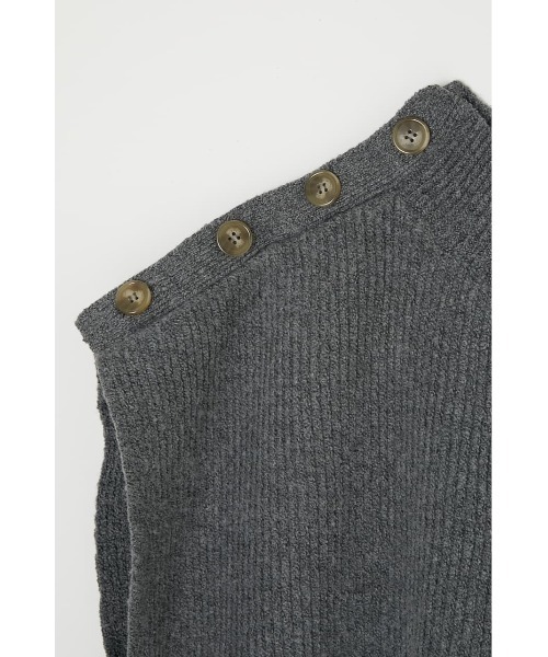 MOUSSY(マウジー)の「USEFUL KNIT ベスト(ニット/セーター・レディース・チャコールグレー/ブラック/アイボリー・FREE)」の15枚目の写真