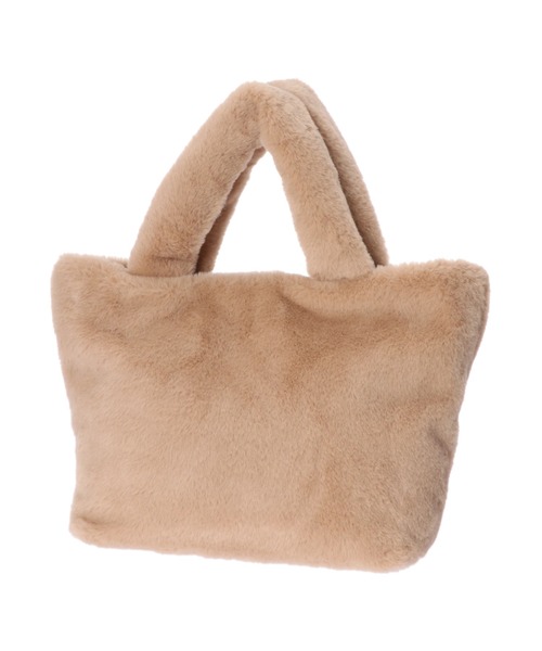 DURAS(デュラス)の「エコファーバッグ(トートバッグ・レディース・ベージュ/ブラック/レオパード・FREE)」の1枚目の写真