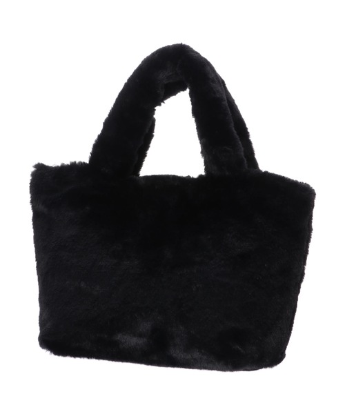 DURAS(デュラス)の「エコファーバッグ(トートバッグ・レディース・ベージュ/ブラック/レオパード・FREE)」の2枚目の写真