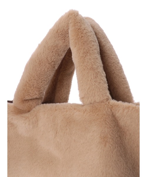 DURAS(デュラス)の「エコファーバッグ(トートバッグ・レディース・ベージュ/ブラック/レオパード・FREE)」の9枚目の写真