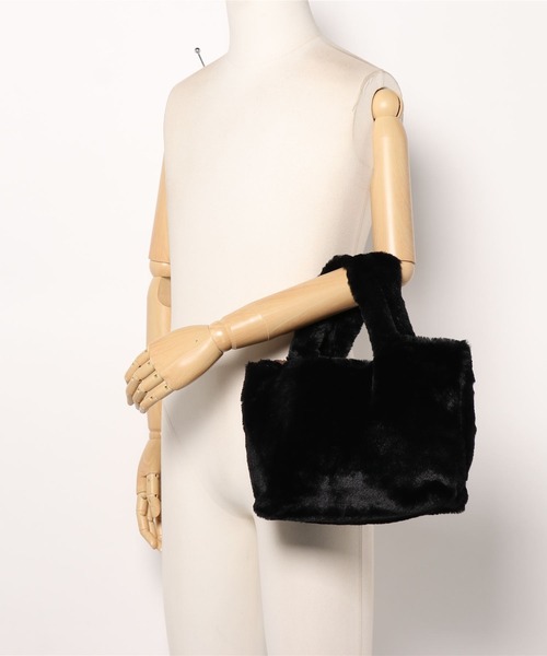 DURAS(デュラス)の「エコファーバッグ(トートバッグ・レディース・ベージュ/ブラック/レオパード・FREE)」の12枚目の写真