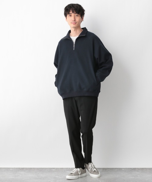 ☆パーリーゲイツ☆ ハーフジップ 長袖カットソー プレミアムウォーム　ネイビー 09_7e92da0a-73e5-4086-82e0-