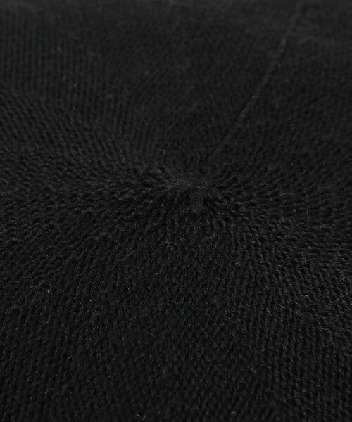 Ray BEAMS(レイビームス)の「Ray BEAMS / コットン リネン ベレー帽(ハンチング/ベレー帽・レディース・ブラック/ベージュ・ONE SIZE)」の6枚目の写真