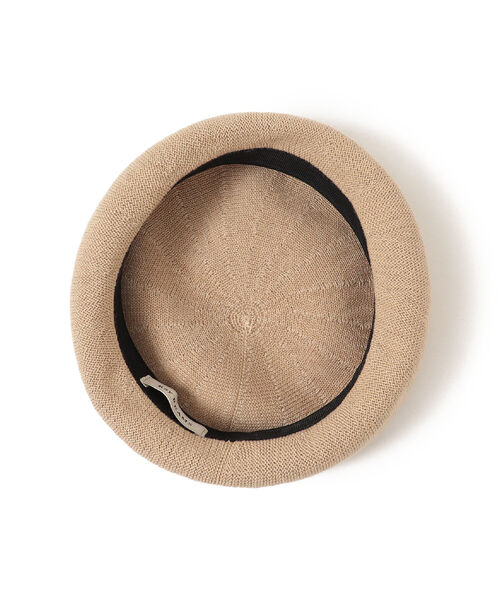 Ray BEAMS(レイビームス)の「Ray BEAMS / コットン リネン ベレー帽(ハンチング/ベレー帽・レディース・ブラック/ベージュ・ONE SIZE)」の8枚目の写真