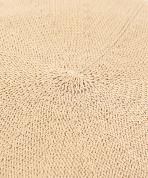 Ray BEAMS(レイビームス)の「Ray BEAMS / コットン リネン ベレー帽(ハンチング/ベレー帽・レディース・ブラック/ベージュ・ONE SIZE)」の9枚目の写真