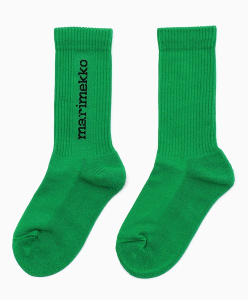 marimekko（マリメッコ）の「Single Logo / Puikea socks（ソックス/靴下・レディース・ベージュ/グリーン・46/40/43/37/34）」の2枚目の写真