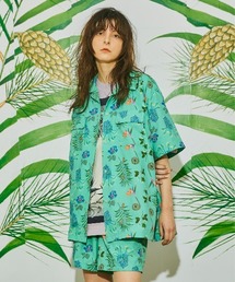 AlexanderLeeChang アレキサンダーリーチャン / SO PLANTS SHIRTS ×Saori Ohwada コラボ 総柄プランツシャツ 柄シャツ / AC022201