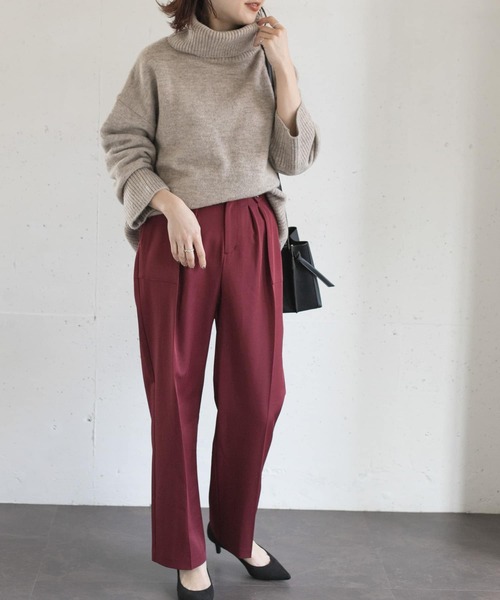 Lirica (リリカ)の「Lirica high-west pants(その他パンツ・レディース・モカ/グレー系その他/パープル・1/0/2)」の12枚目の写真