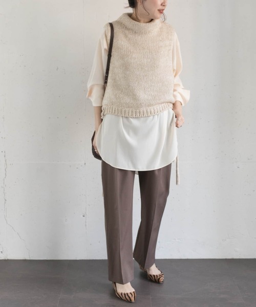 Lirica (リリカ)の「Lirica high-west pants(その他パンツ・レディース・モカ/グレー系その他/パープル・1/0/2)」の5枚目の写真