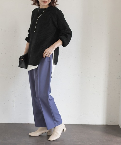 Lirica (リリカ)の「Lirica high-west pants(その他パンツ・レディース・モカ/グレー系その他/パープル・1/0/2)」の9枚目の写真